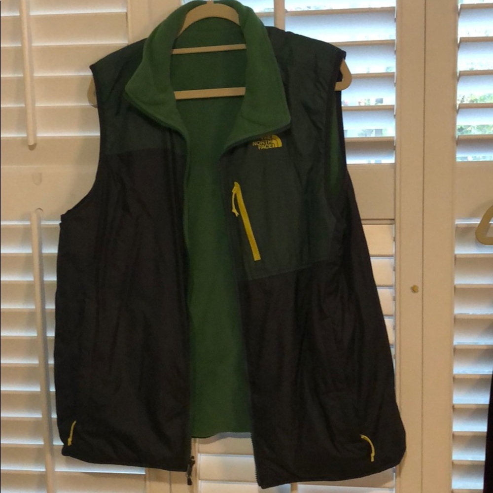 Green North Face Vest